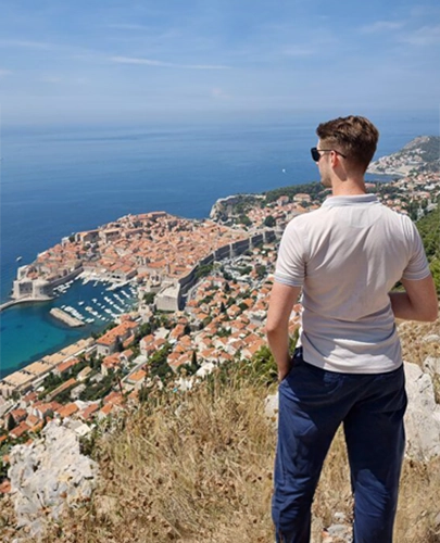 Scenic drive along Adriatic coast