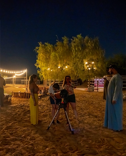 Stargazing session