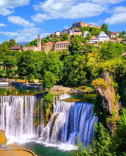 Jajce's Royal Waterfalls