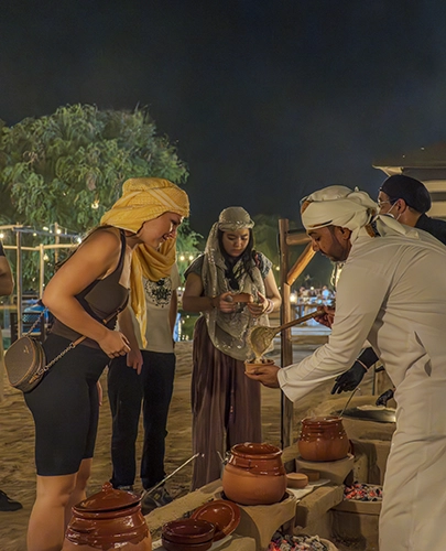 Authentic Arabian Welcome