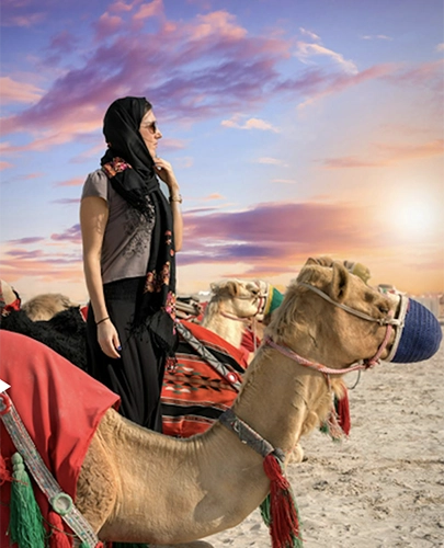 The amazing dunes of doha desert